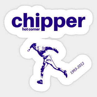 Chipper Jones Atlanta Hot Corner Sticker
